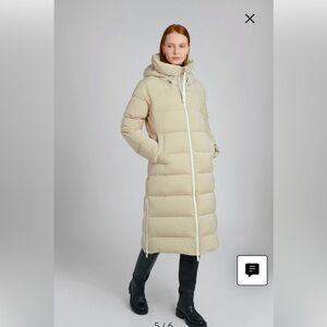 NWT The Recycled Planet, Recycled Down Parka, Feather Grey, Women’s Size Large